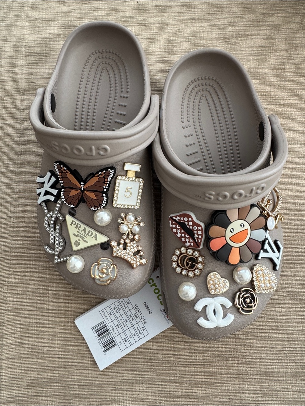 Brand New Crocs Taupe